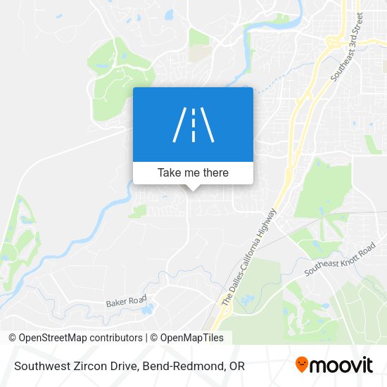 Southwest Zircon Drive map