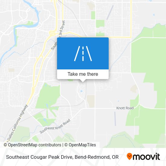 Southeast Cougar Peak Drive map