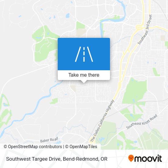 Southwest Targee Drive map