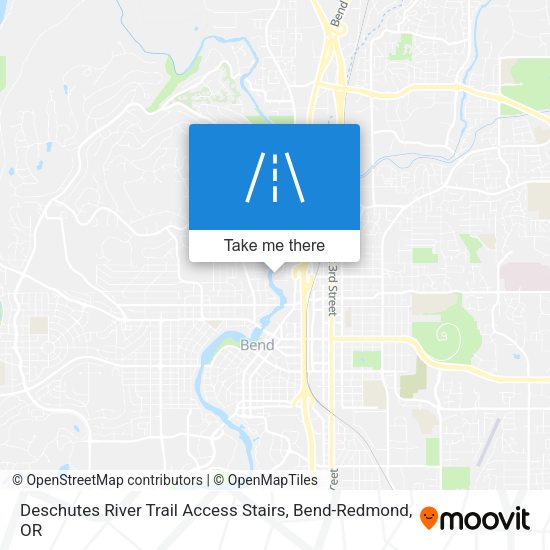 Mapa de Deschutes River Trail Access Stairs