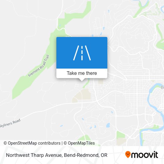Northwest Tharp Avenue map