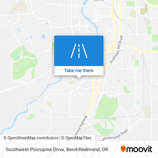 Southwest Porcupine Drive map
