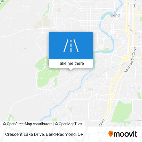 Crescent Lake Drive map