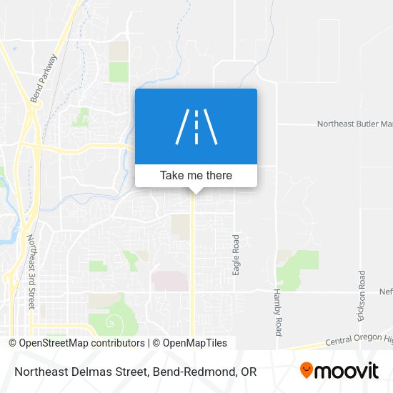 Northeast Delmas Street map