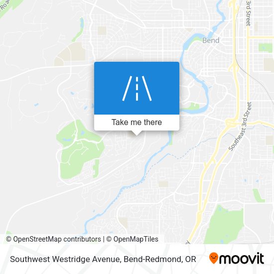 Southwest Westridge Avenue map