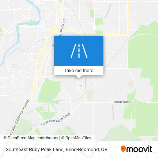 Southeast Ruby Peak Lane map