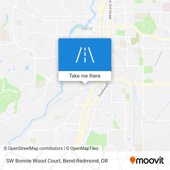 Mapa de SW Bonnie Wood Court
