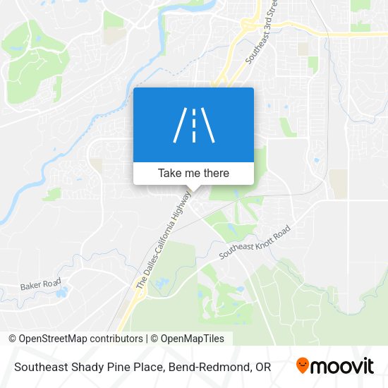 Southeast Shady Pine Place map