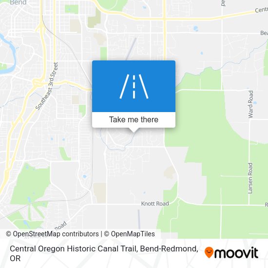 Mapa de Central Oregon Historic Canal Trail