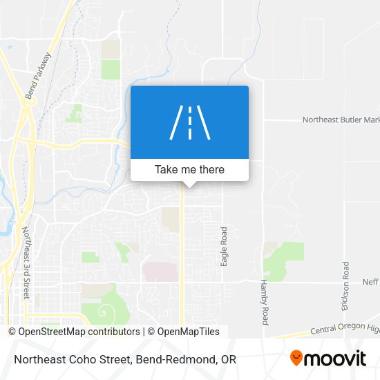 Northeast Coho Street map