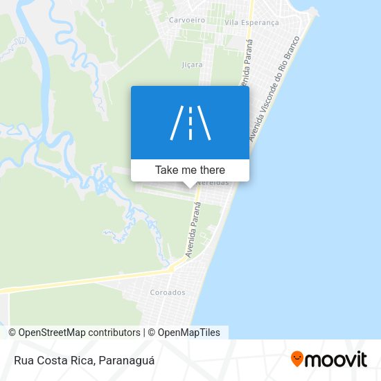 Rua Costa Rica map