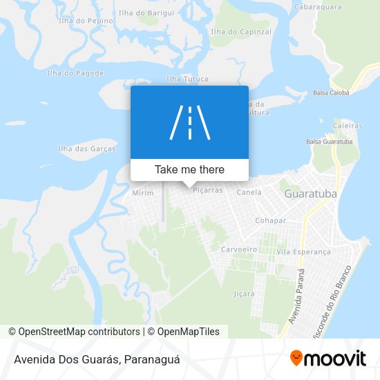 Avenida Dos Guarás map