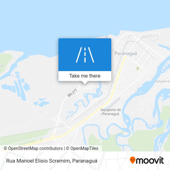 Rua Manoel Elisio Scremim map