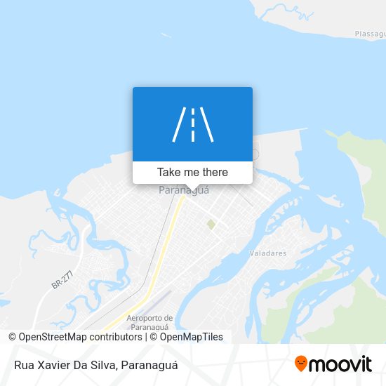 Rua Xavier Da Silva map