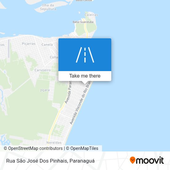 Rua São José Dos Pinhais map