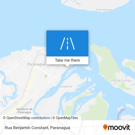 Rua Benjamin Constant map