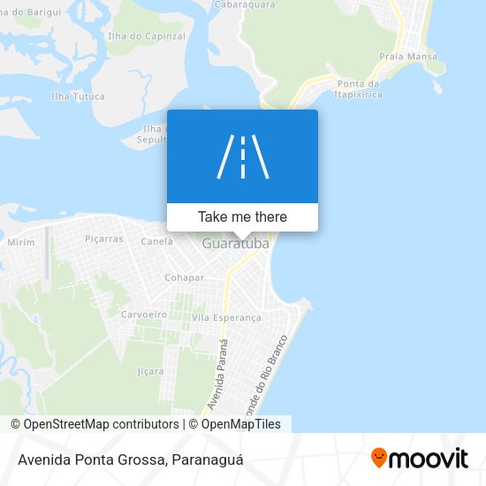 Avenida Ponta Grossa map