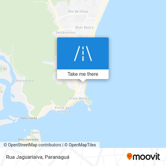 Rua Jaguariaíva map