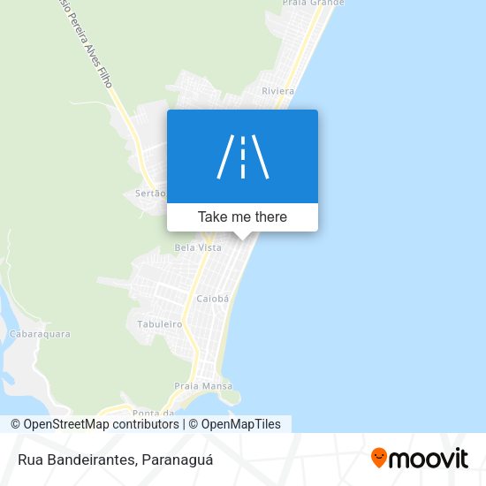 Rua Bandeirantes map