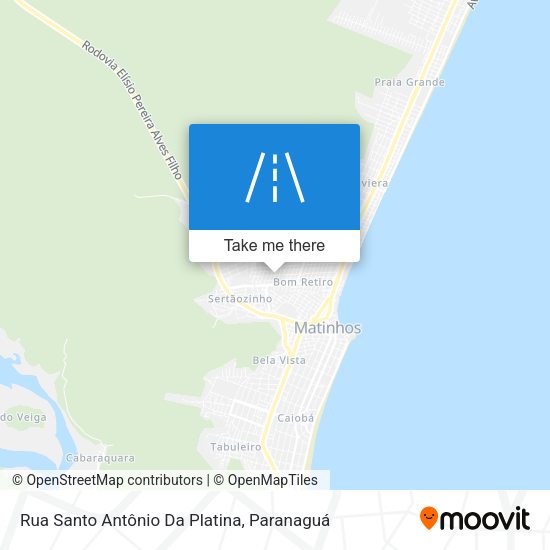 Rua Santo Antônio Da Platina map