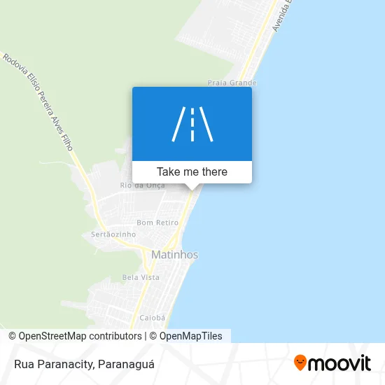 Rua Paranacity map