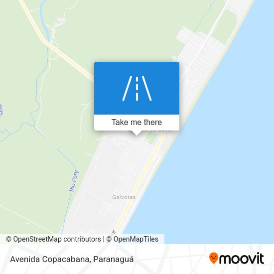 Avenida Copacabana map