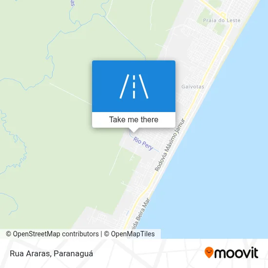 Rua Araras map