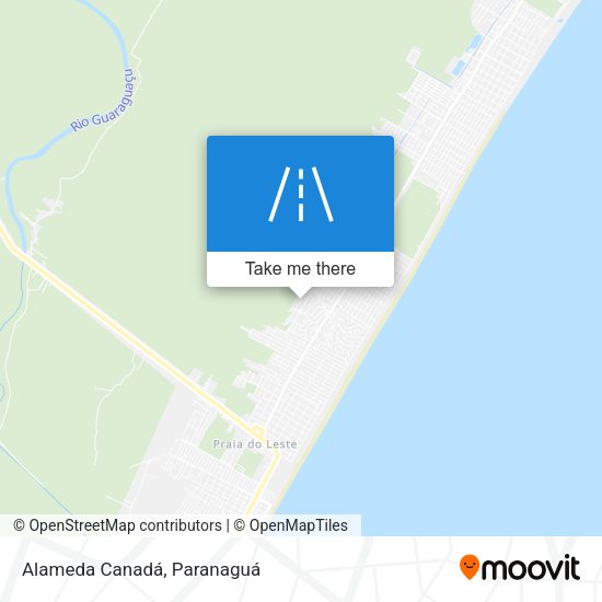 Alameda Canadá map