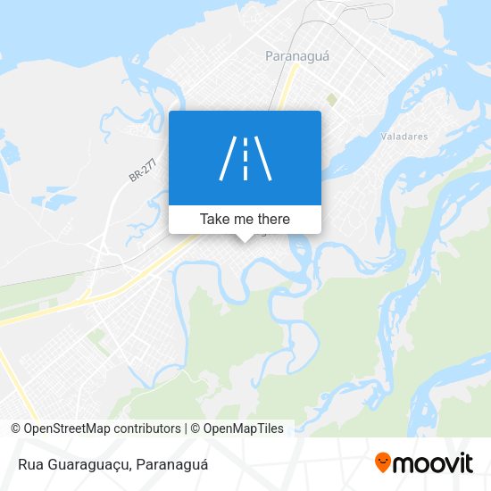 Rua Guaraguaçu map