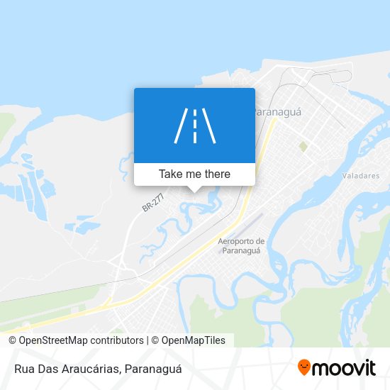 Rua Das Araucárias map