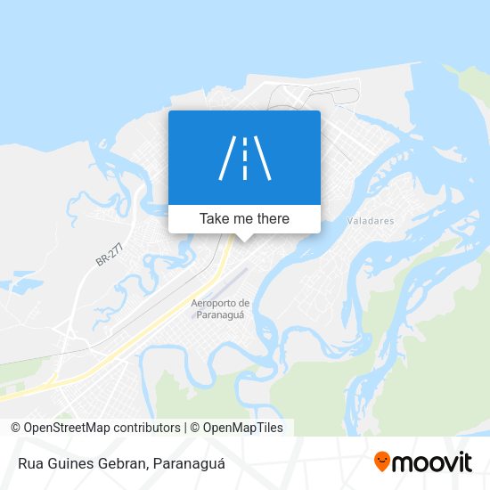 Rua Guines Gebran map