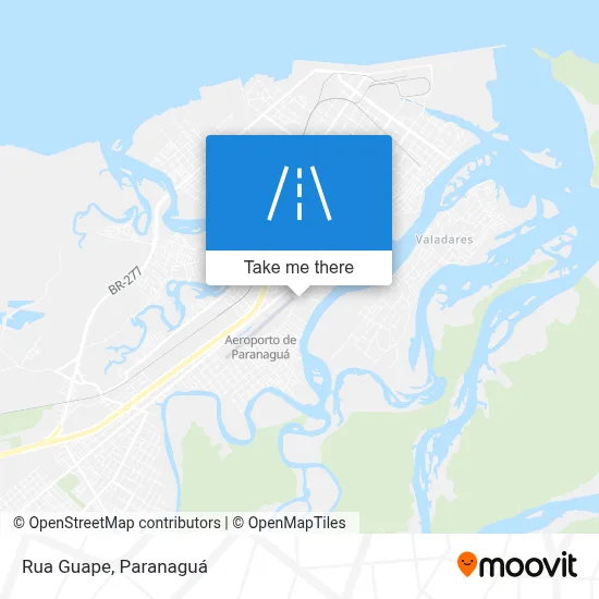 Rua Guape map