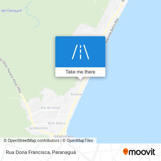 Rua Dona Francisca map