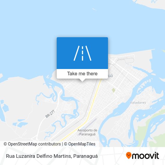 Rua Luzanira Delfino Martins map
