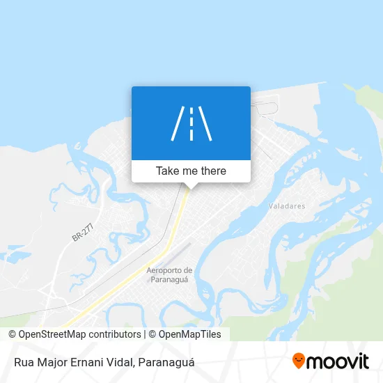 Rua Major Ernani Vidal map