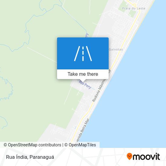 Rua Índia map
