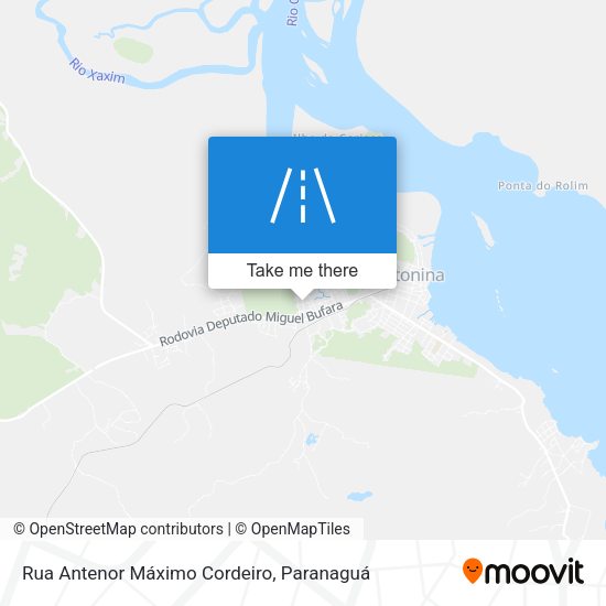 Rua Antenor Máximo Cordeiro map