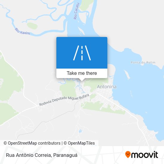 Rua Antônio Correia map