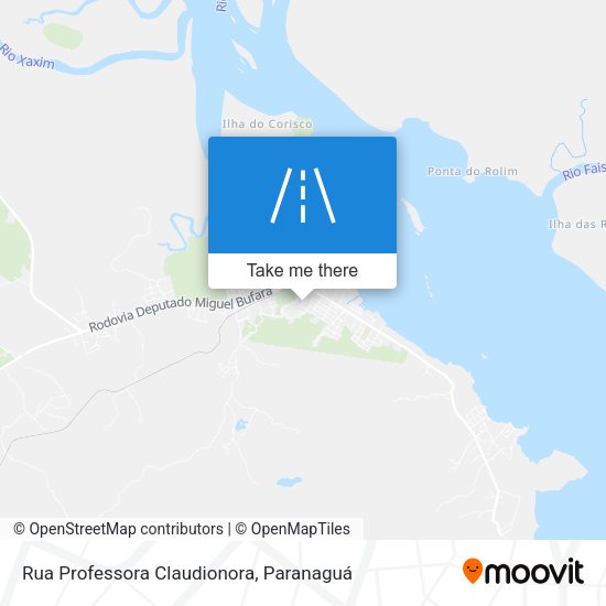 Rua Professora Claudionora map