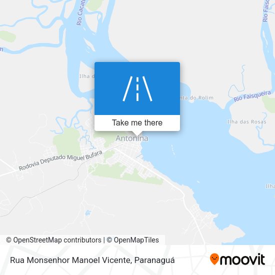 Rua Monsenhor Manoel Vicente map