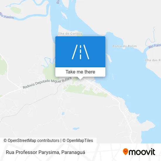 Rua Professor Parysima map
