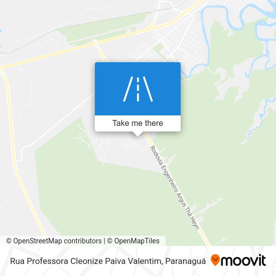 Rua Professora Cleonize Paiva Valentim map