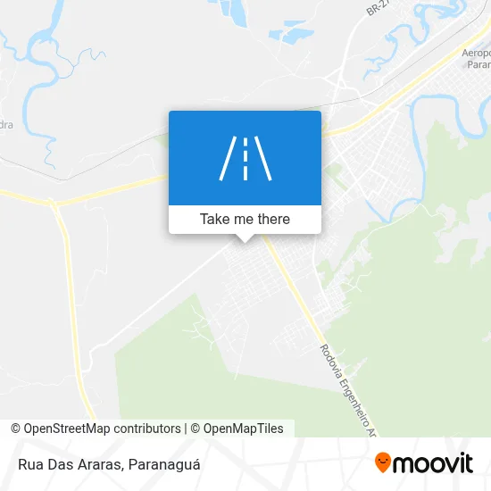 Rua Das Araras map