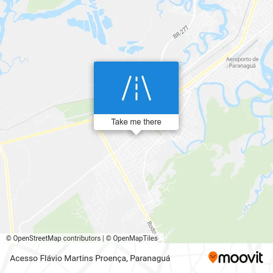 Acesso Flávio Martins Proença map
