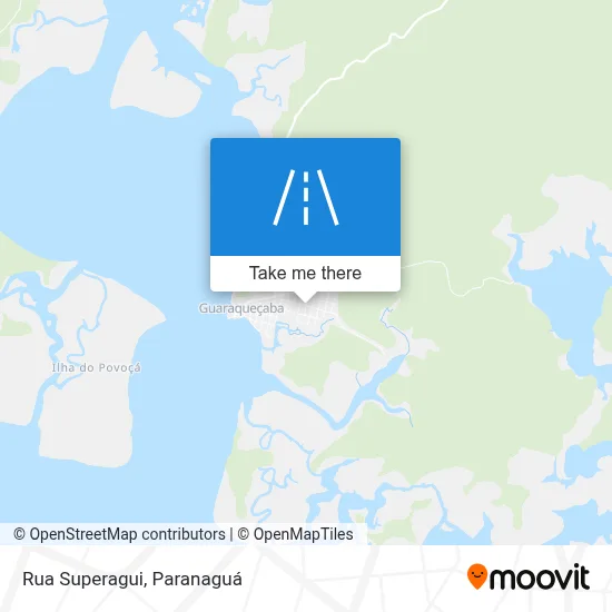 Rua Superagui map