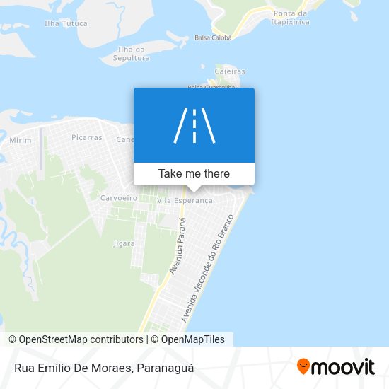 Rua Emílio De Moraes map