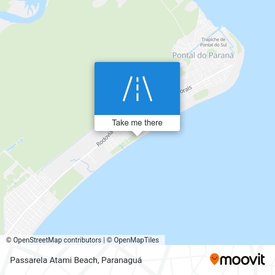 Passarela Atami Beach map