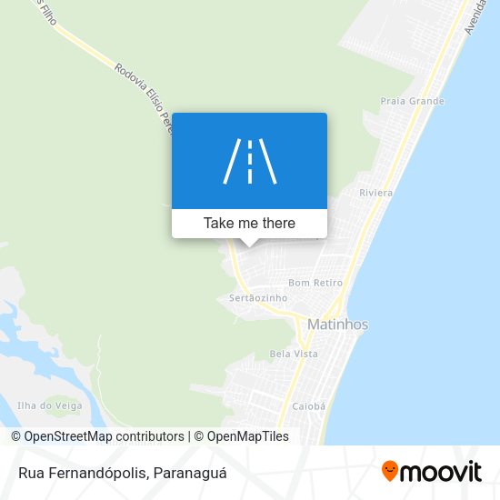 Rua Fernandópolis map