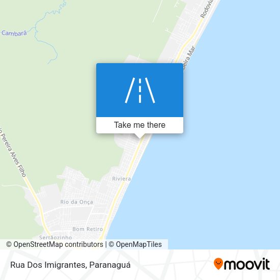 Rua Dos Imigrantes map