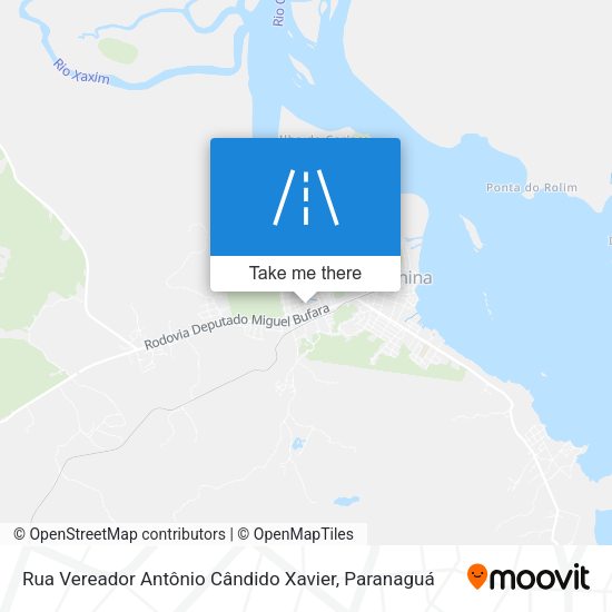 Rua Vereador Antônio Cândido Xavier map